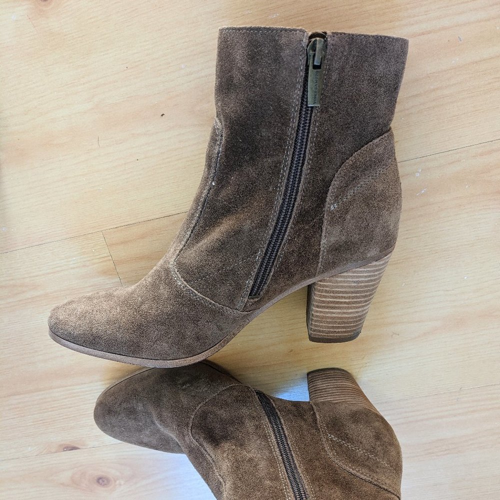Vince Camuto Suede booties - only worn twice!